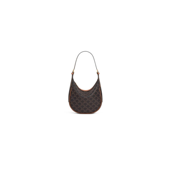 CELINE HELO?SE TRIOMPHE LOGO PRINTED calfskin small bag