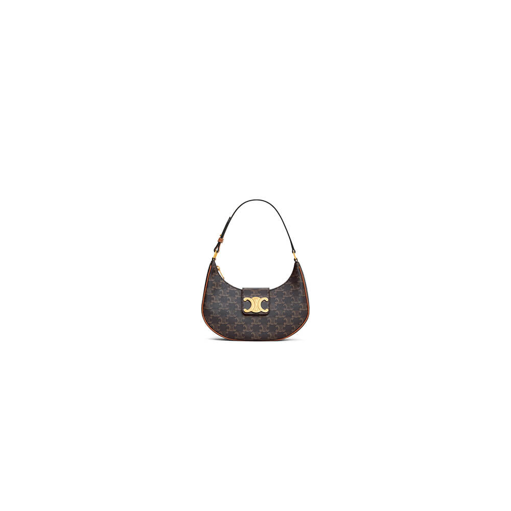 CELINE AVA TRIOMPHE medium bag with logo print