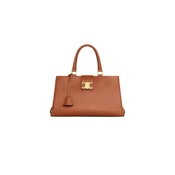 Brown CELINE MEDIUM APPOLINE BAG IN SUPPLE CALFSKIN