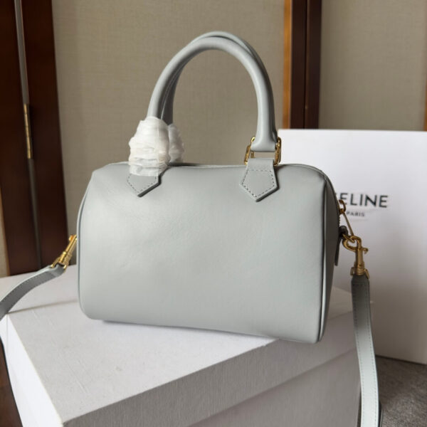 Light Blue CELINE Small Boston Bag in Smooth Calfskin - Image 4