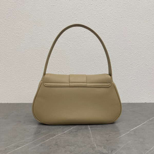 Dark Brown CELINE Medium POLLY bag in soft calfskin - Image 4