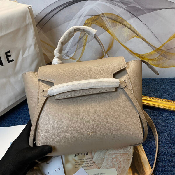 LIGHT TAUPE CELINE MICRO BELT BAG - Image 5