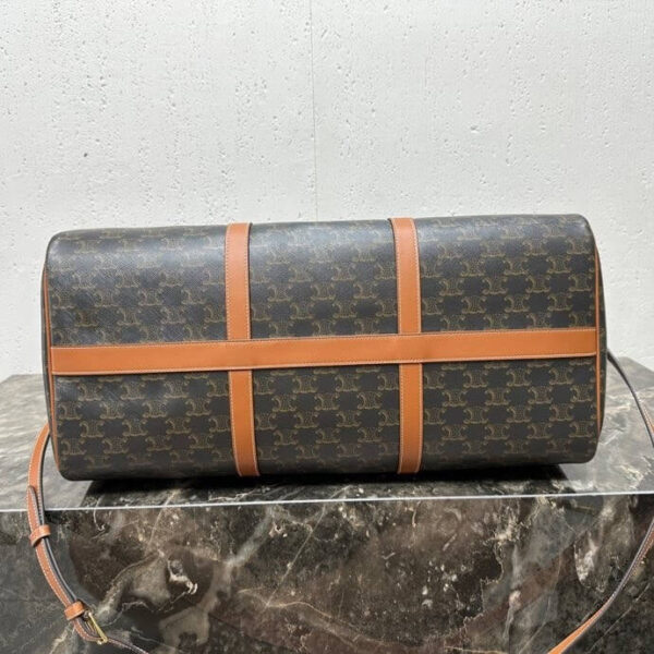 CELINE Large Travel Bag in Logo Print and Calfskin - Image 5