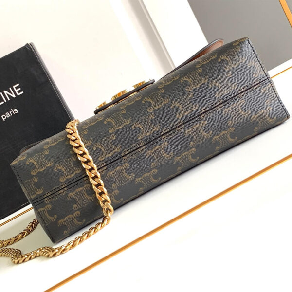 Medium CELINE VICTOIRE BAG WITH LOGO PRINT - Image 6