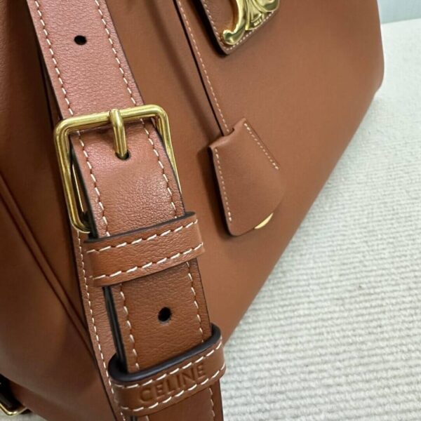 Brown CELINE MEDIUM APPOLINE BAG IN SUPPLE CALFSKIN - Image 7