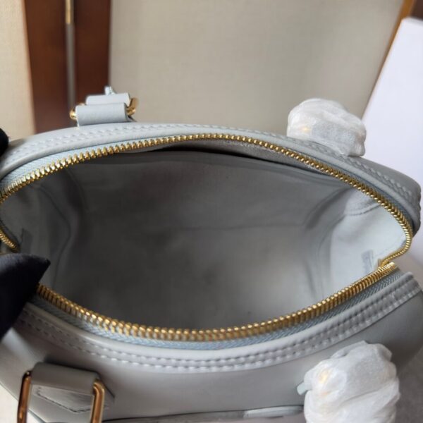 Light Blue CELINE Small Boston Bag in Smooth Calfskin - Image 8