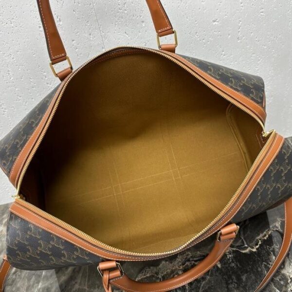 CELINE Large Travel Bag in Logo Print and Calfskin - Image 8